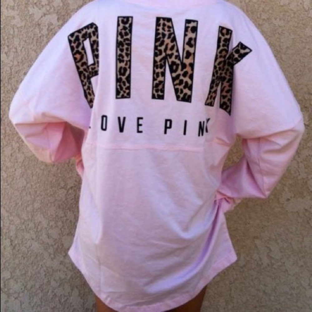 Victoria's Secret PINK spirit jersey varsity crew